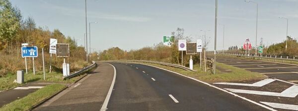 The photo for A41-M1 Slip Road (near Brockley Roundabout) dangerous crossing.